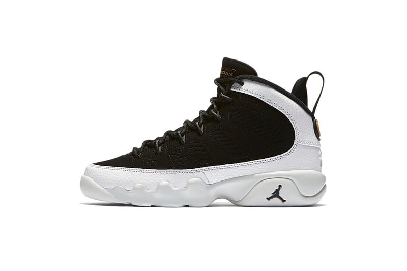 Air jordan 9 black and white sale