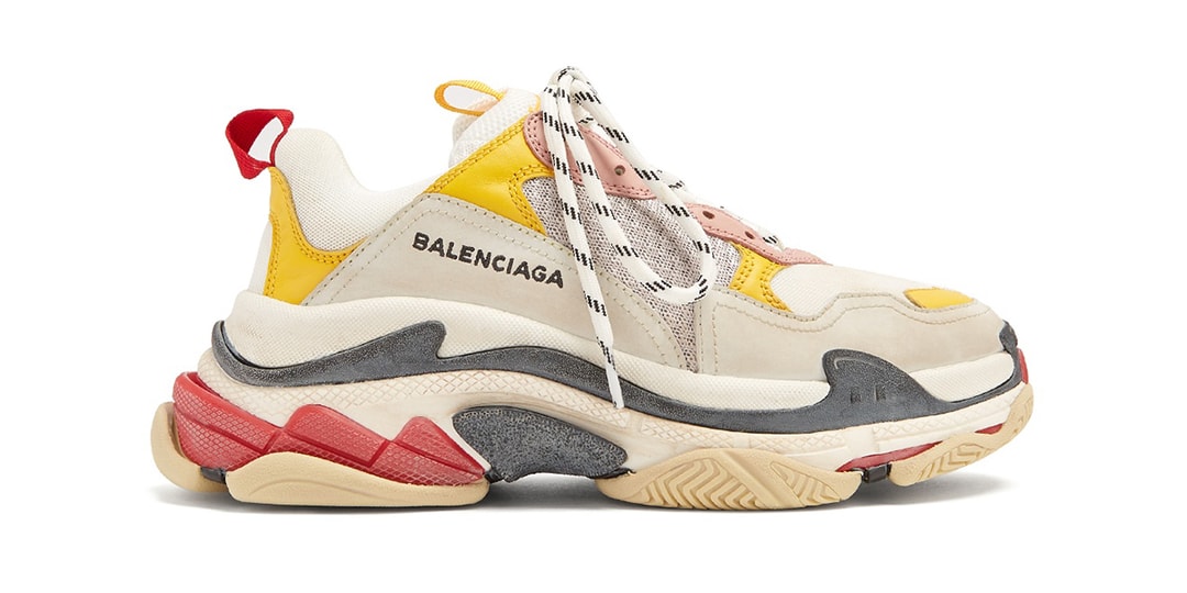 Balenciaga Triple S Trainer in White & Yellow | Hypebeast