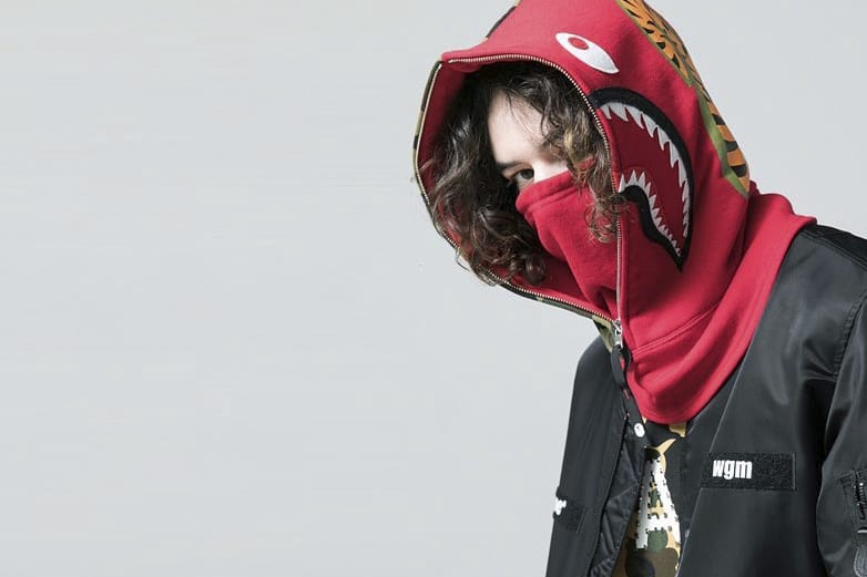 BAPE Shark Hoodie Face Mask Release Hypebeast