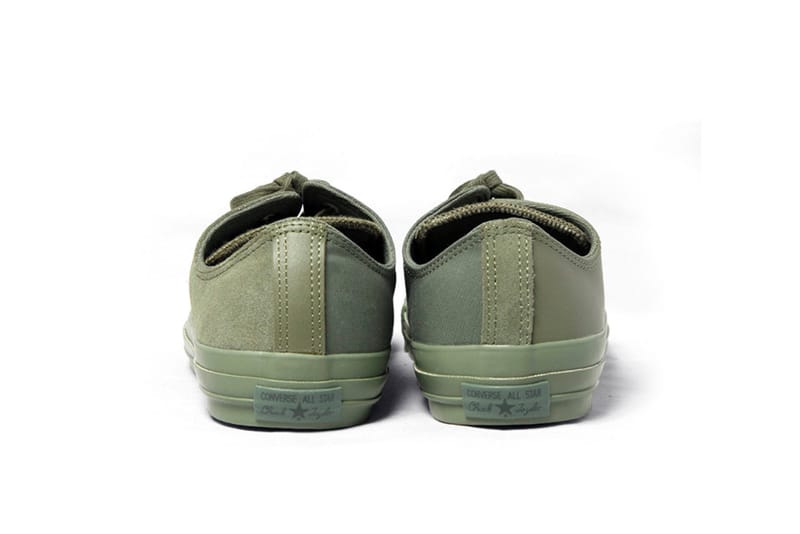 Military green hot sale converse