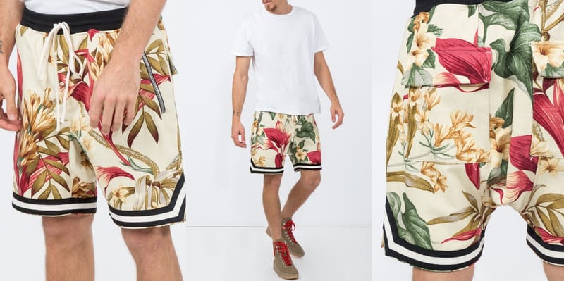 Nike russian cheap floral print shorts