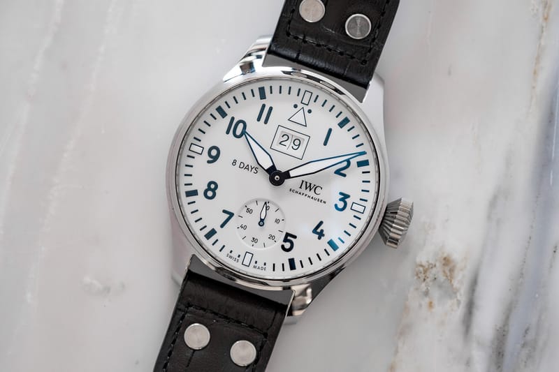 Iwc big outlet pilot white dial