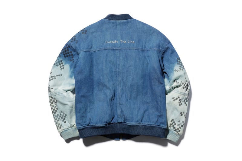 MR.OLIVE & muu Collab on Denim Varsity Jacket | Hypebeast