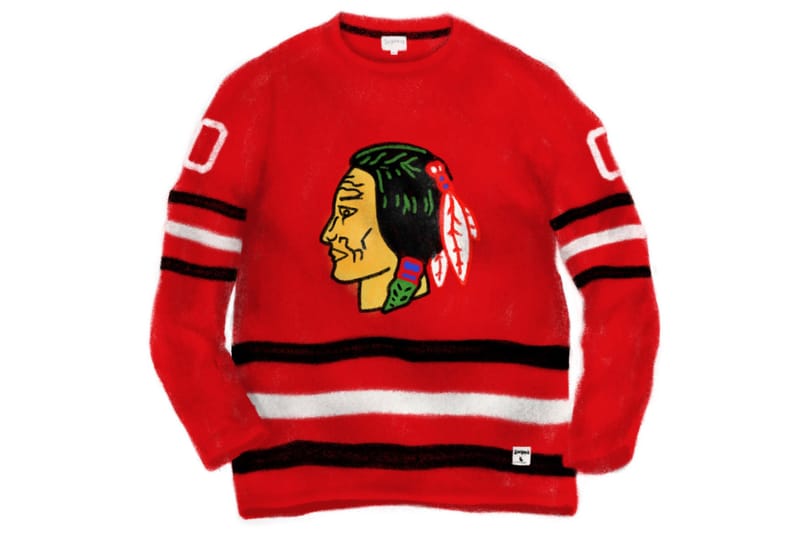 Supreme best sale blackhawks jersey