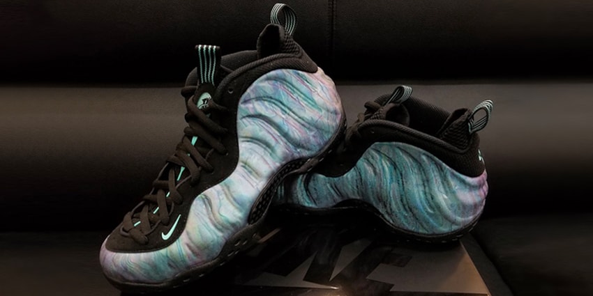 nike air foamposite one abalone