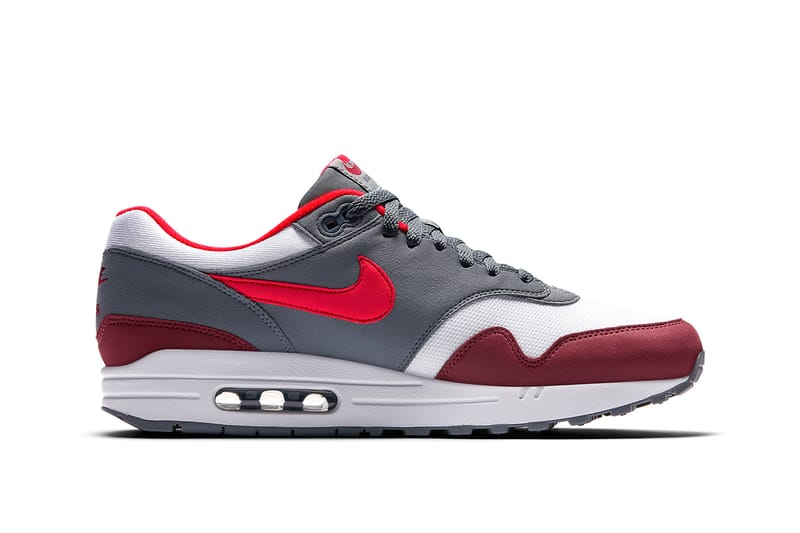 Nike air max 1 university red sale cool grey