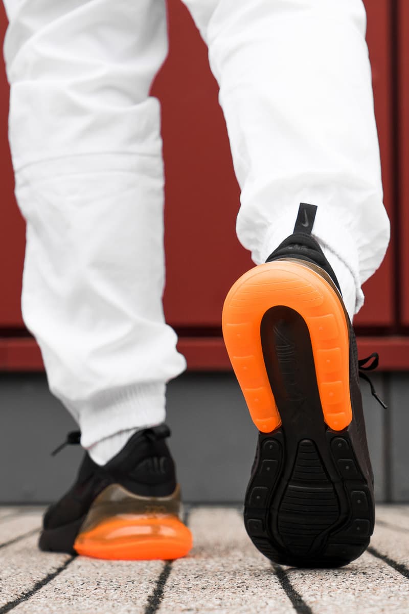 air max 270 orange heel