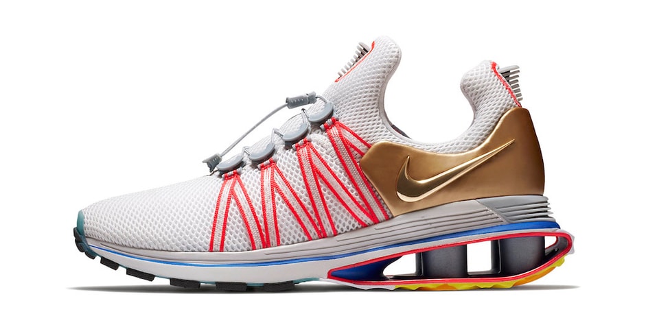 shox gravity metallic gold