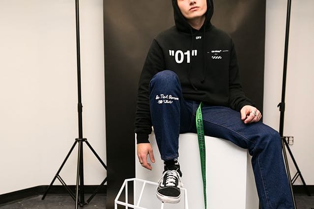 Off white soccer hoodie online