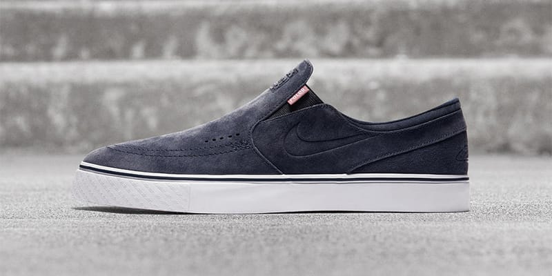 Nike stefan janoski hot sale slip on black