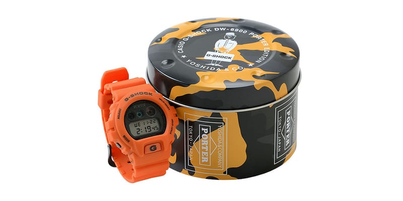 PORTER x Casio G-SHOCK DW-6900 Watch in Orange | Hypebeast