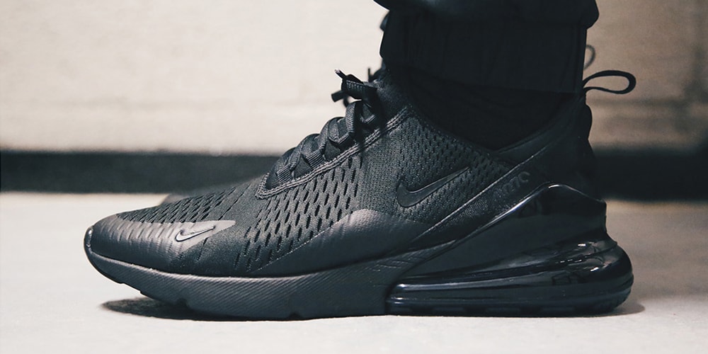 air max 270 on feet black