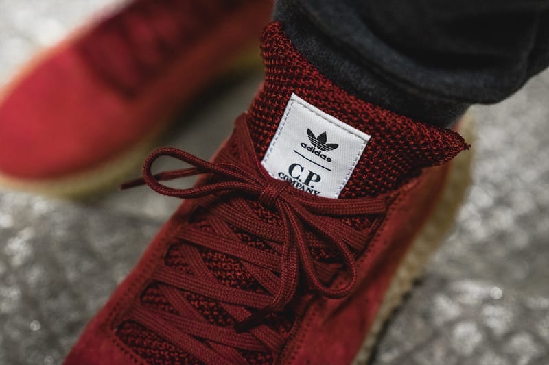 Adidas cp company trainers red on sale