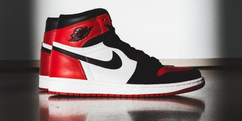 Jordan 1 retro outlet high bred toe red/black/white