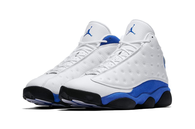 Blue gray and white jordans clearance 13