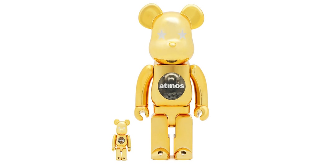Atmos & Medicom Toy Design «Золотой хром» BE@RBRICKs