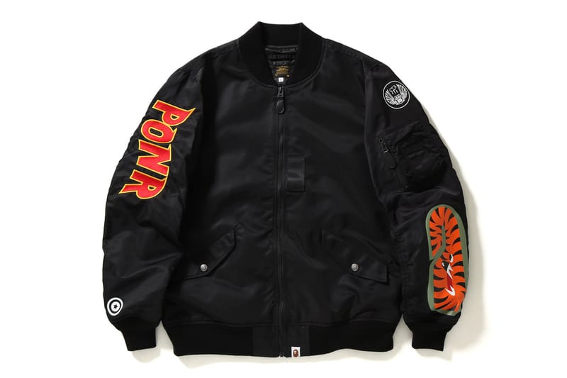 Bape bomber jacket fake best sale