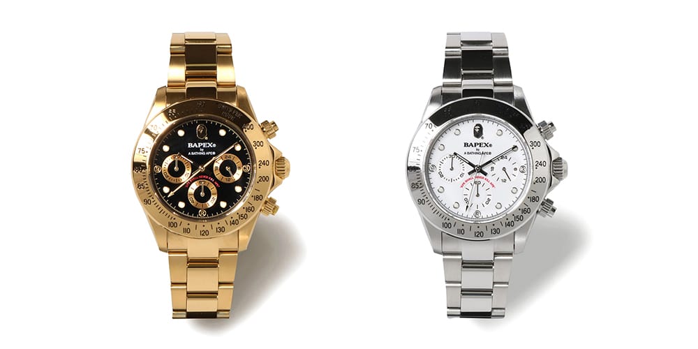 BAPE Type 3 BAPEX Watches in Gold & Silver | HYPEBEAST