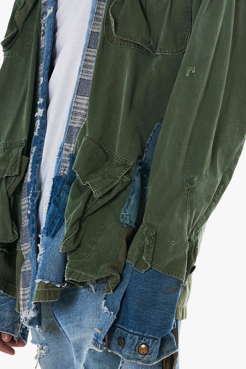 Greg Lauren Army Jungle Denim Kimono Jacket | Hypebeast