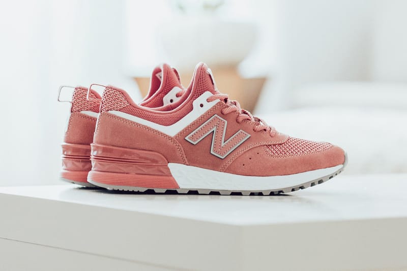 New balance 574 sport pink best sale