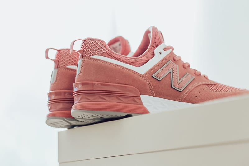 New balance 574 sport hot sale pink