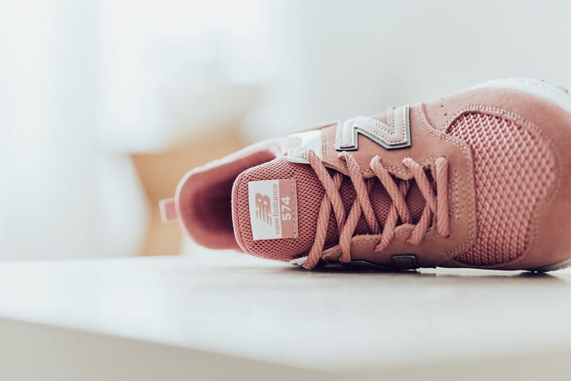 New balance 574 hot sale sport rose gold