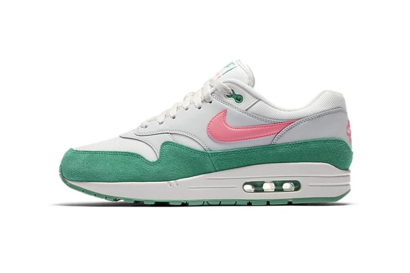 Pink and green nike sneakers hotsell