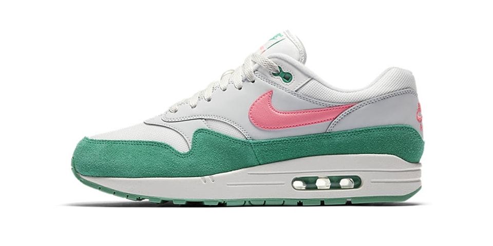 nike air max 1 grey and green