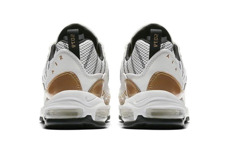 Nike air max outlet 98 gold and white