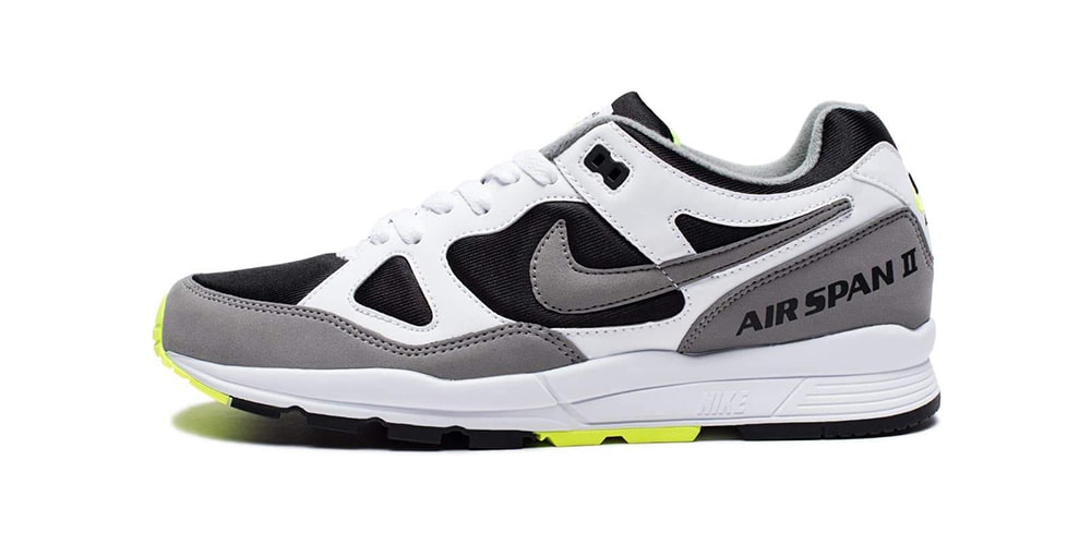 nike air span 2 black white
