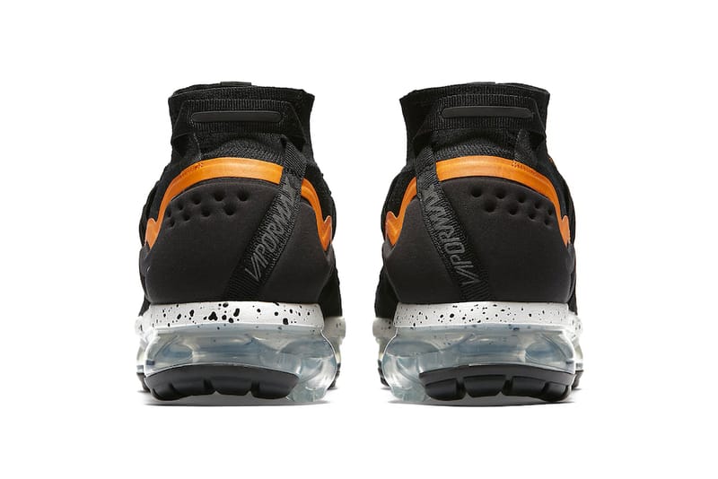 Nike vapormax utility black hot sale orange