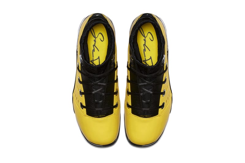 Jordan 17 outlet black and yellow