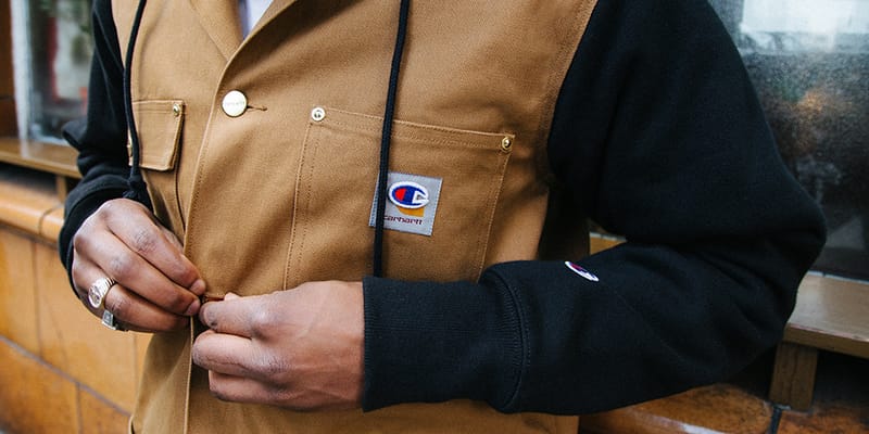 Souvenir Works Reworks Carhartt Champion Jacket | Hypebeast