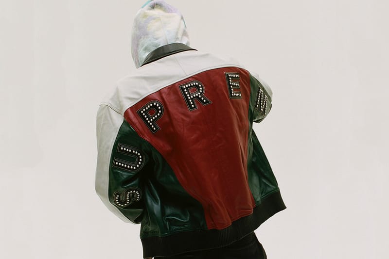 Supreme leather sales jacket 2018