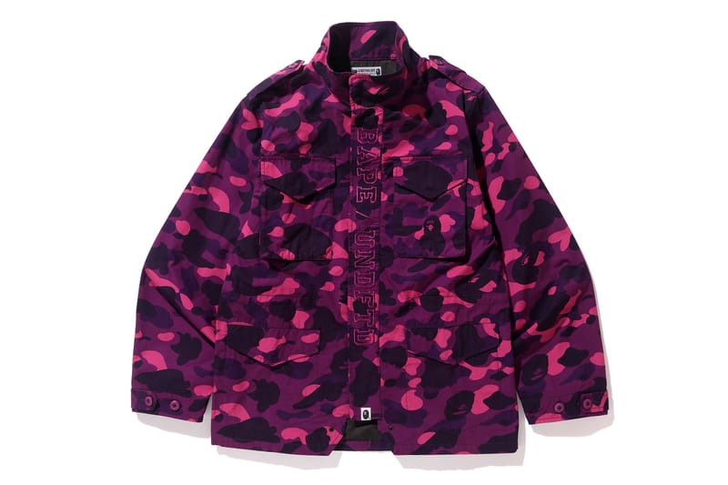 Bape purple camo online jacket