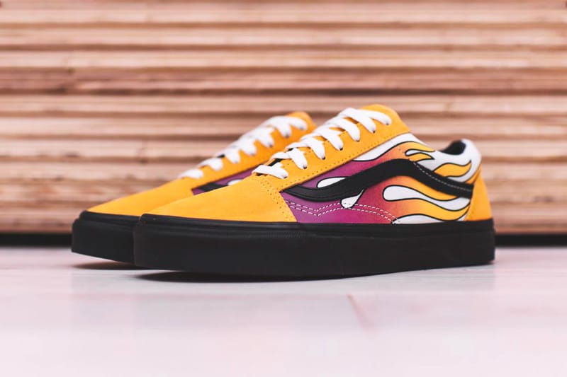 Old school vans with flames best sale