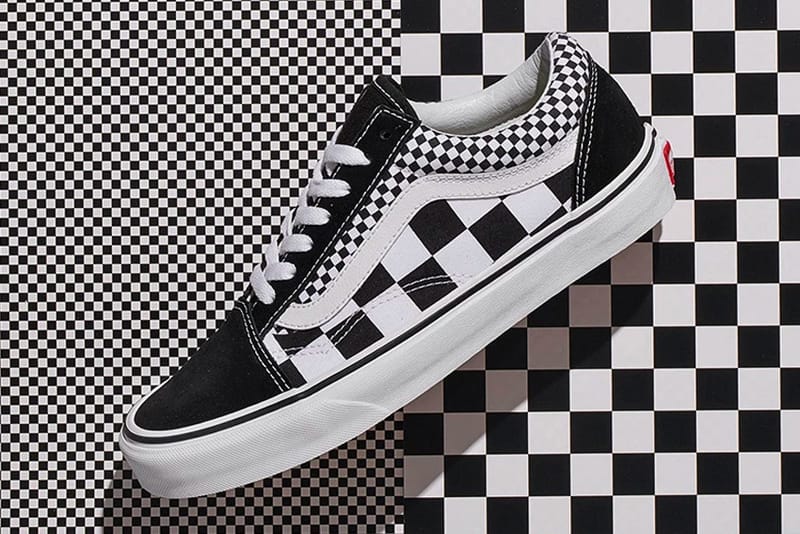 Checkered vans clearance new