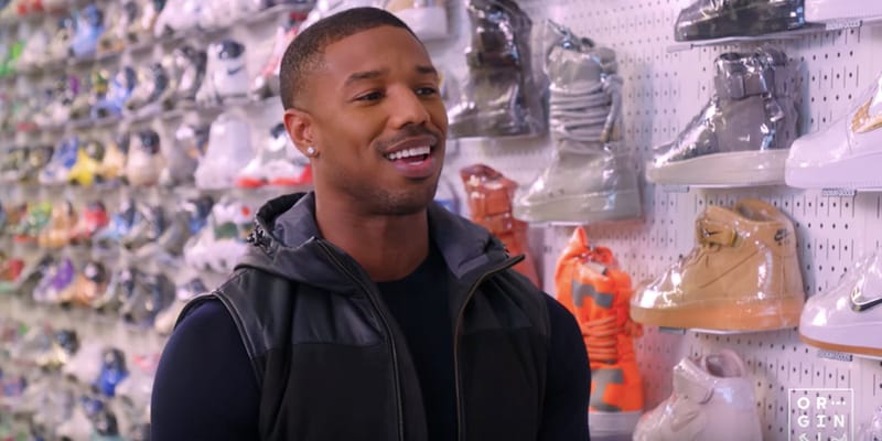 Michael b jordan cheap sneaker shopping