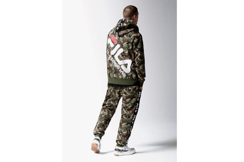 Fila camo outlet hoodie