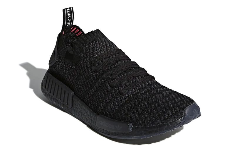 adidas NMD R1 Primeknit STLT Triple Black Hypebeast