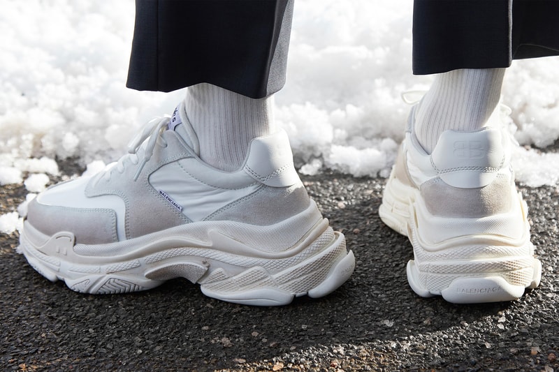 balenciaga triple s white ecru