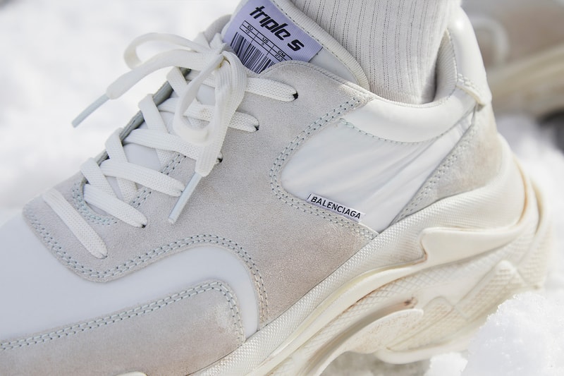 balenciaga triple s white ecru