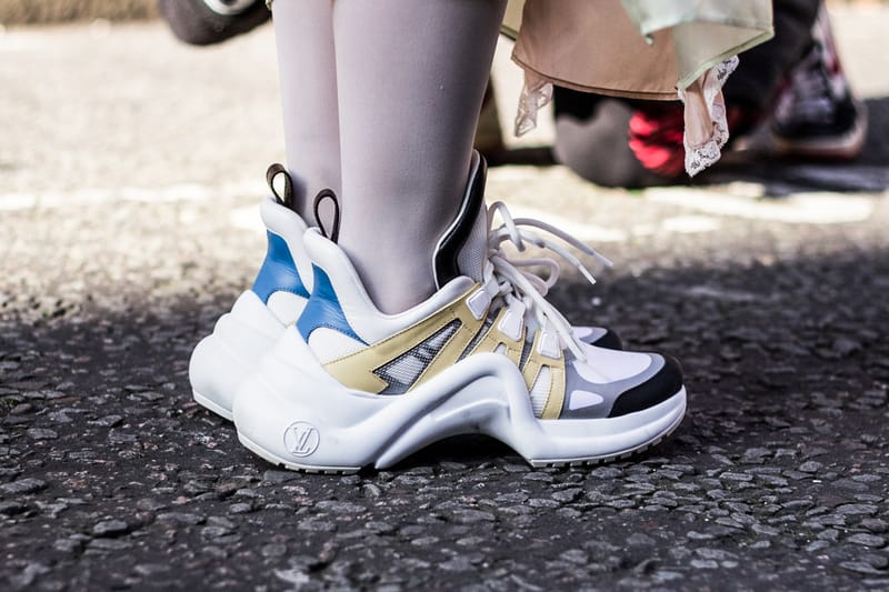 Prada sneakers on outlet feet