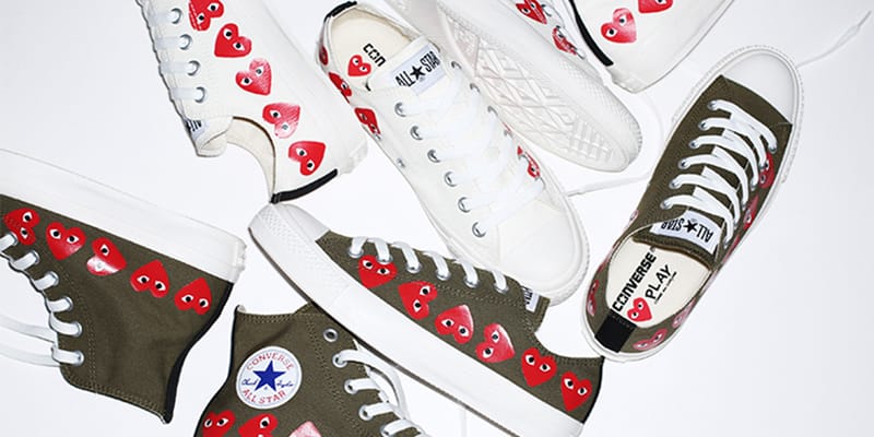 Cdg play shop converse khaki