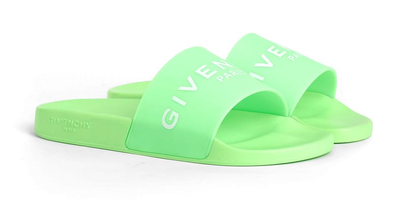 Givenchy slides 2025 lime green