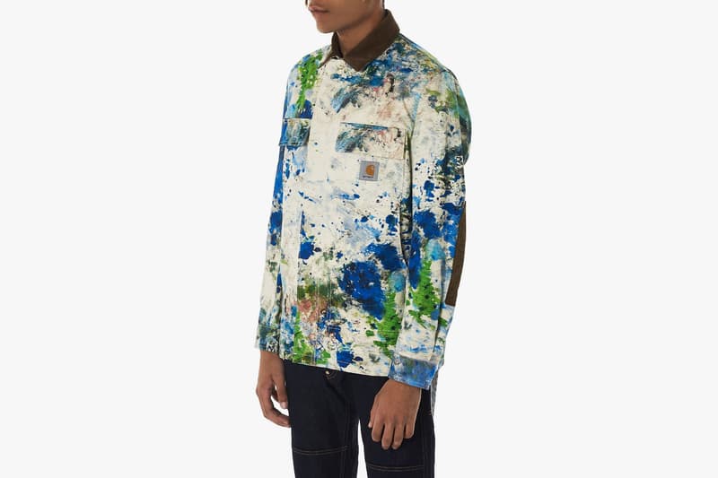 junya watanabe paint splatter jeans