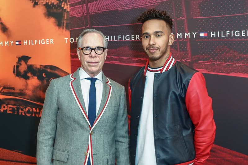 lewis hamilton tommy hilfiger clothing