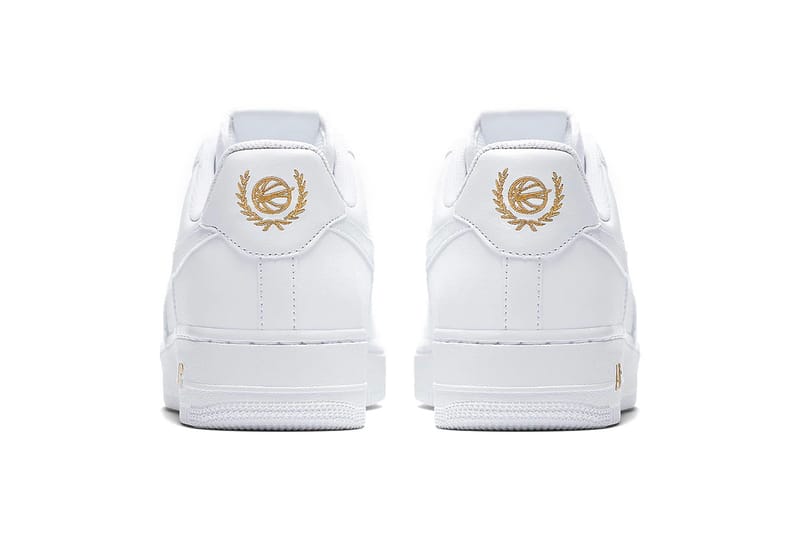 Air force 1 low crest hot sale logo white