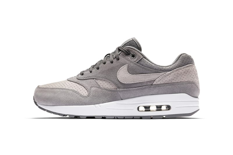 Air max 1 store perforated grey