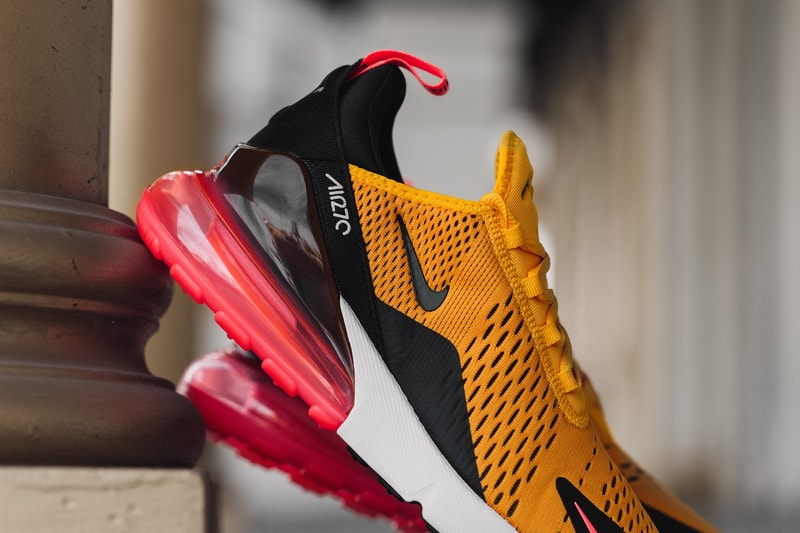university gold air max 270
